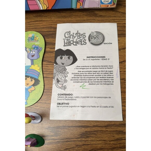 Dora the Explorer Chutes and Ladders Edition Kids Fun Easy Board Game ,Milton Br - Picture 8 of 13